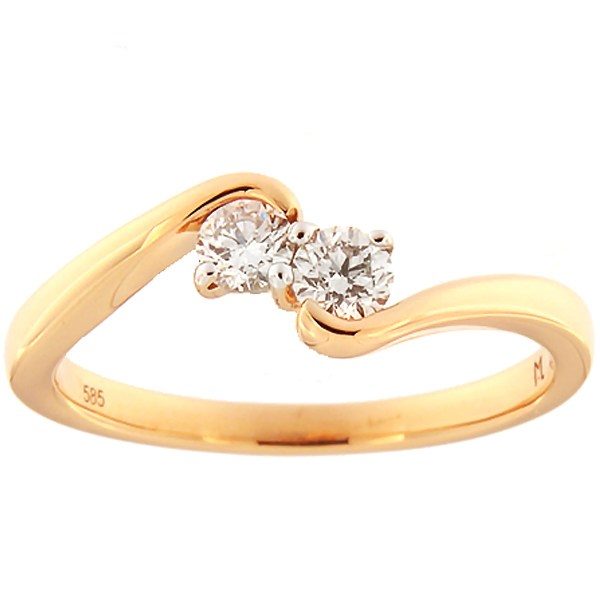 Gold ring with diamonds 0,30 ct. Code: 110ak