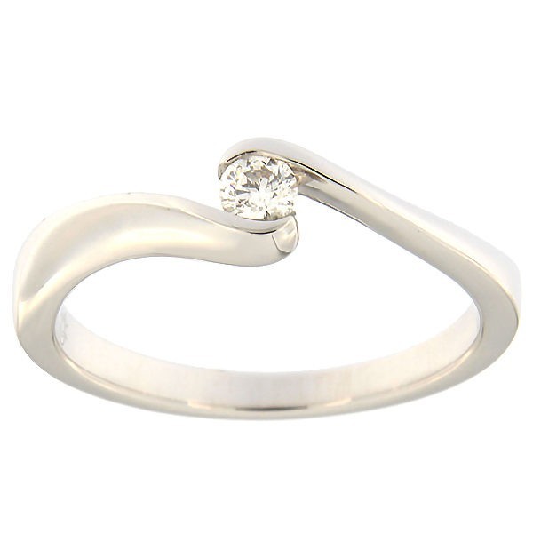 Gold ring with diamond 0,09 ct. Code: 129ax