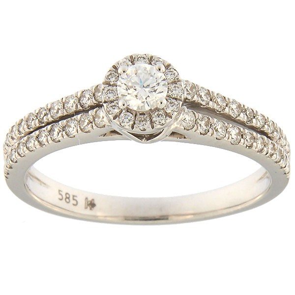 Gold ring with diamonds 0,50 ct. Code: 16hk