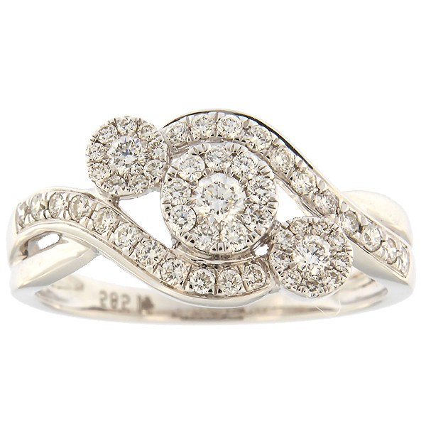 Gold ring with diamonds 0,55 ct. Code: 17hk