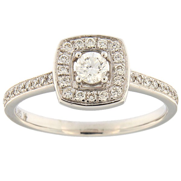 Gold ring with diamonds 0,35 ct. Code: 19hk