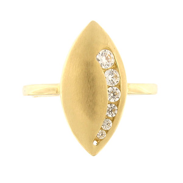 Gold ring with zircons Code: 230pe