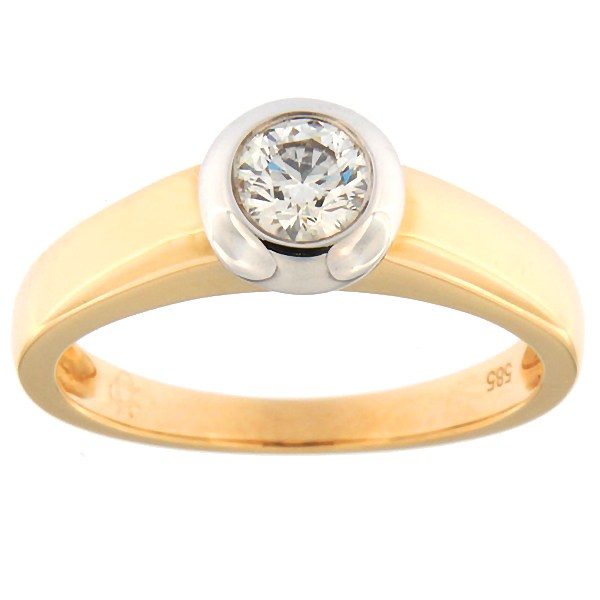 Gold ring with diamond 0,30 ct. Code: 23ax