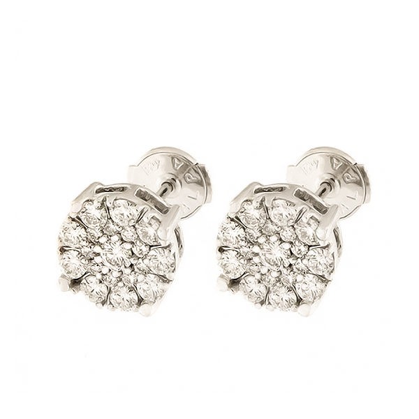 Gold earrings with diamonds 1,00 ct. Code: 27ak