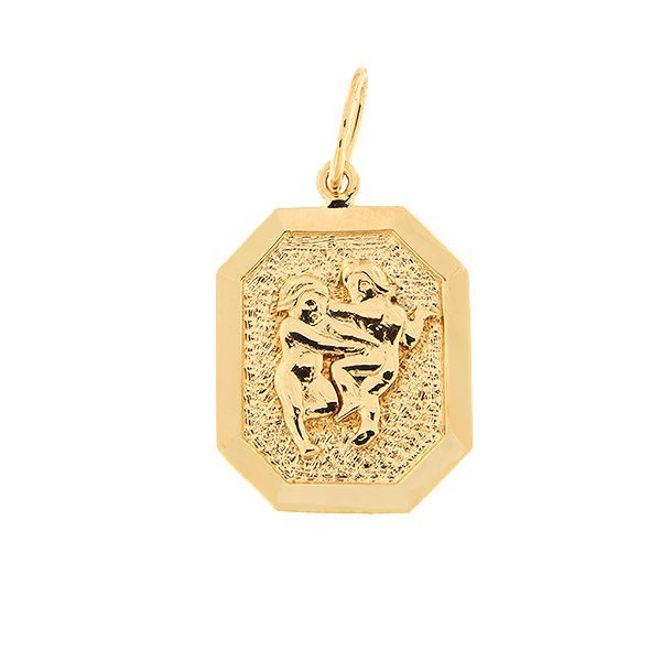 Gold pendant, zodiac sign Gemini Code: 27i-kaksikud