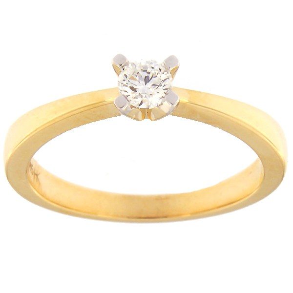 Gold ring with diamond 0,20 ct. Code: 30hb