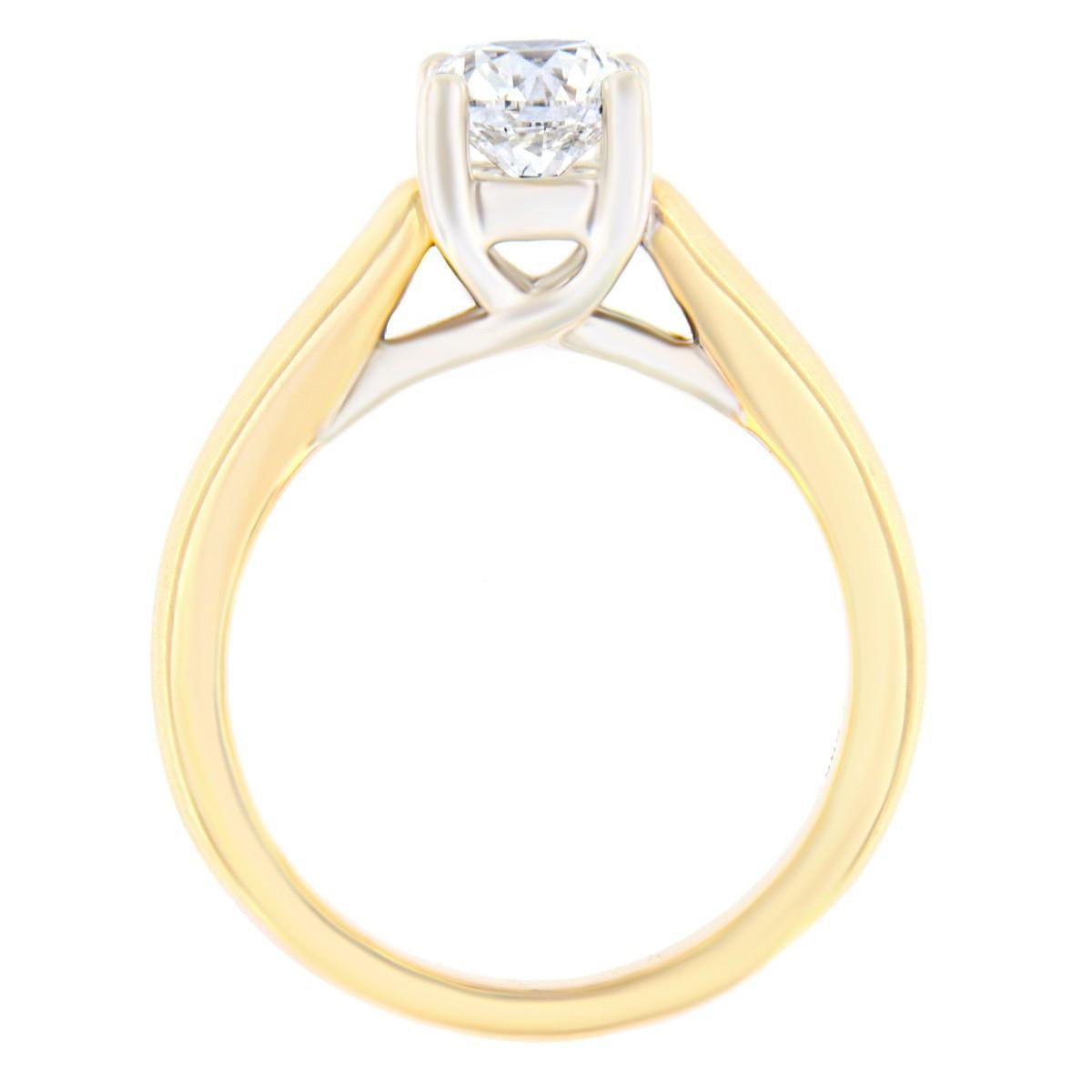 Золотое кольцо с бриллиантам 1,00 ct. Kood: 47aa