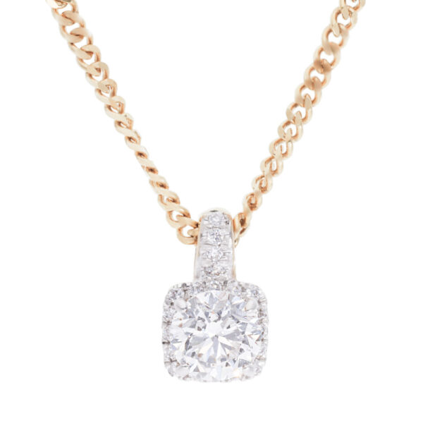 Gold pendant with diamonds 0,60 ct. Code: 49af