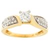 Gold ring with diamonds 0,75 ct. Code: 54ab