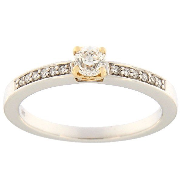 Gold ring with diamonds 0,30 ct. Code: 76ab