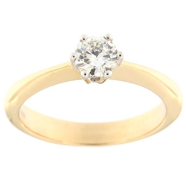 Gold ring with diamond 0,38 ct. Code: 96af