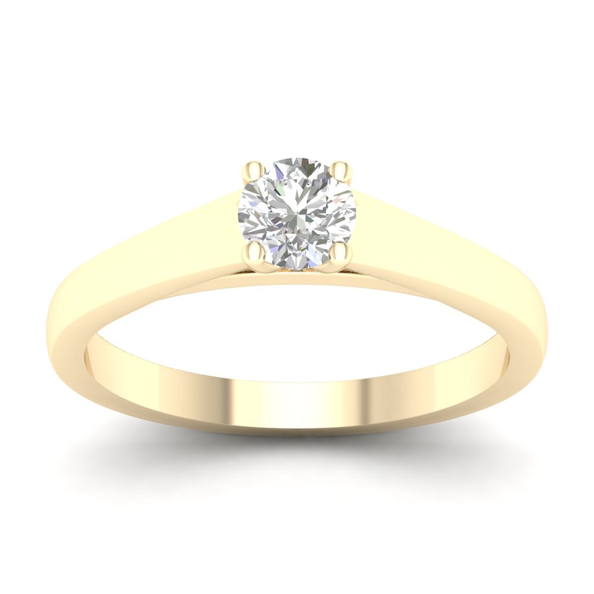 Gold ring with diamond 0,25 ct. Code: 44hb