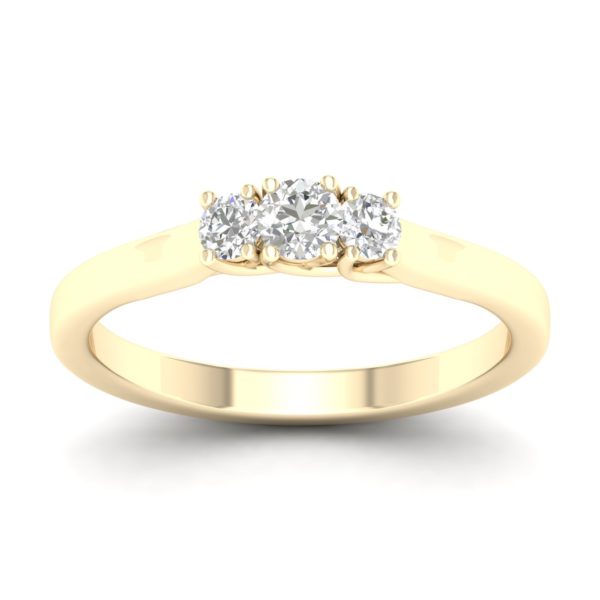 Gold ring with diamonds 0,25 ct. Code: 78hb