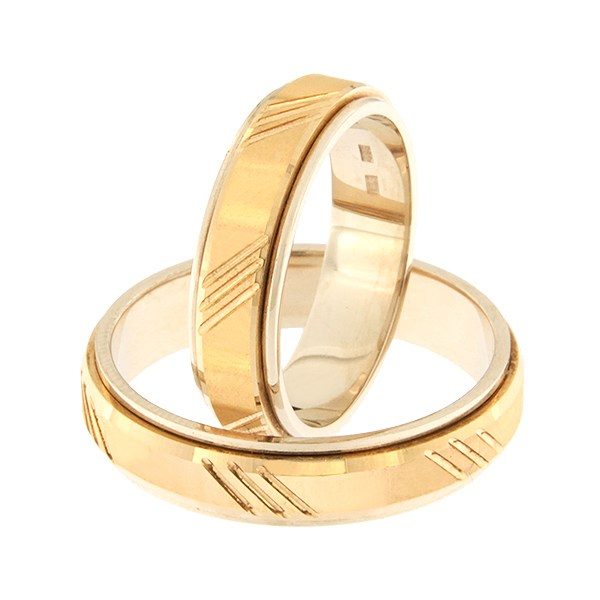 Gold wedding ring Code: rn0138-5d-pk-av