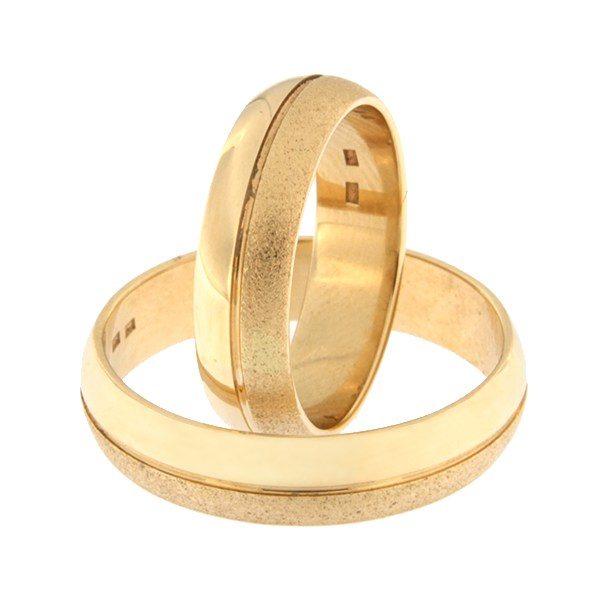 Золотое обручальное кольцо Kод: rn0151-5-km2