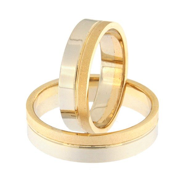 Золотое обручальное кольцо Kод: rn0152-5-1/3km2-2/3vl