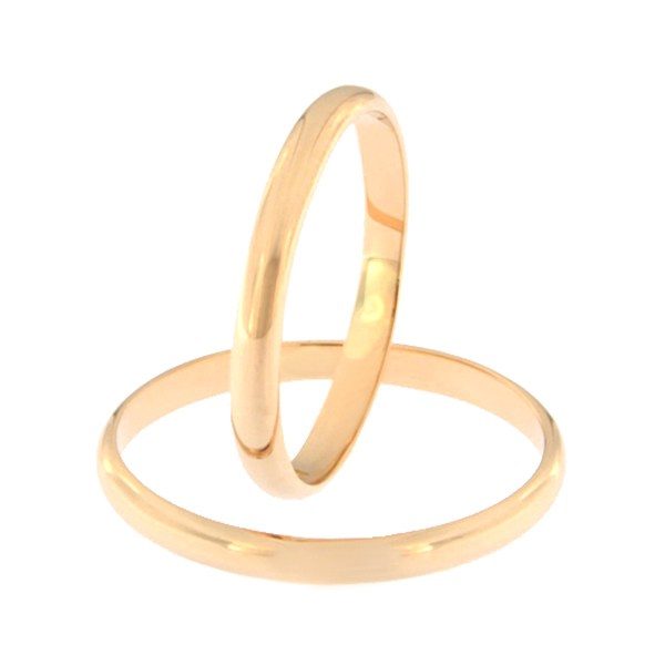 Gold classic wedding ring Code: kim-2,5