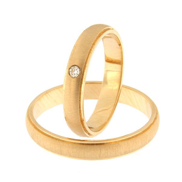 Kullast abielusõrmus teemantiga Kood: Rn0117-3,5-km7-1k