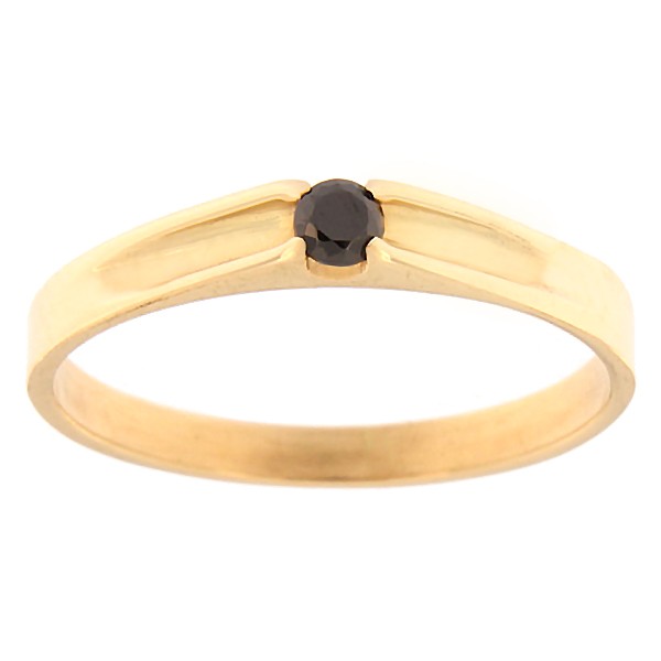 Gold ring with zircon Code: rn0121-must