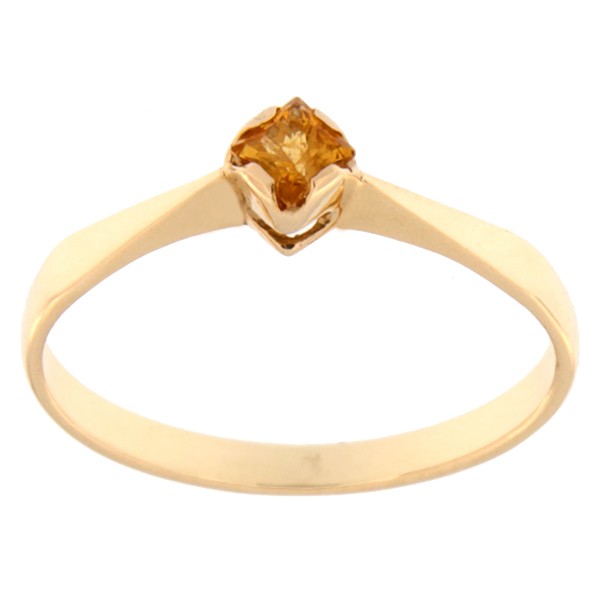Gold ring with citrine Code: rn0135-zitriin