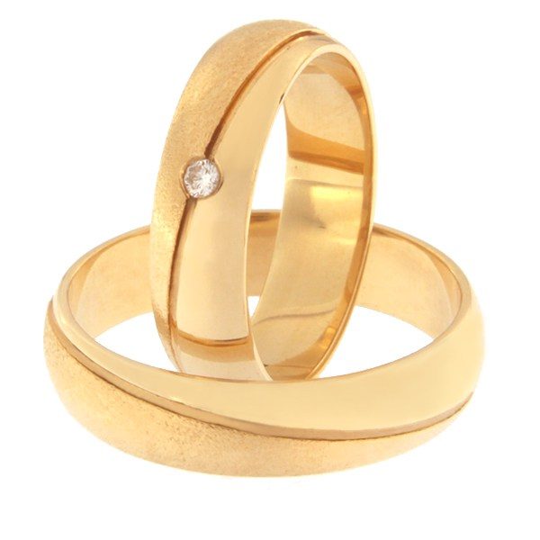 Kullast abielusõrmus teeantiga Kood: Rn0150-5-km5-1k