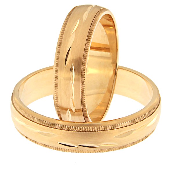 Золотое обручальное кольцо Kод: rn0159-5-km3