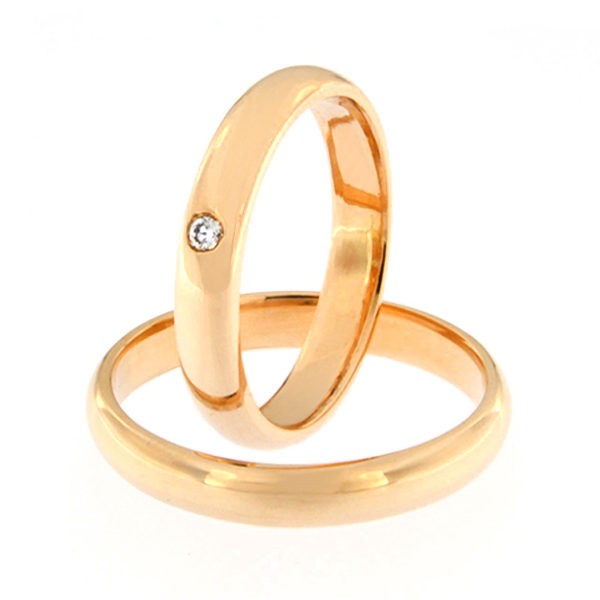 Kullast abielusõrmus teemantiga Kood: shl-3,5-1k