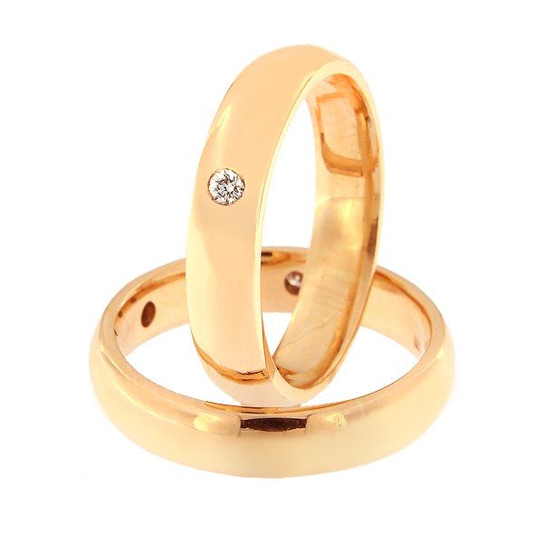 Kullast klassikalised abielusõrmused Kood: shl-4-1k