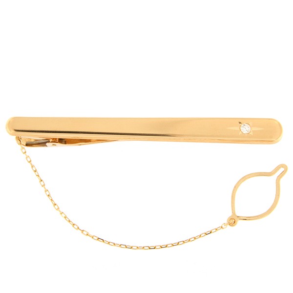 Золотая булавка для галстука с бриллиантом Kод: tp0106