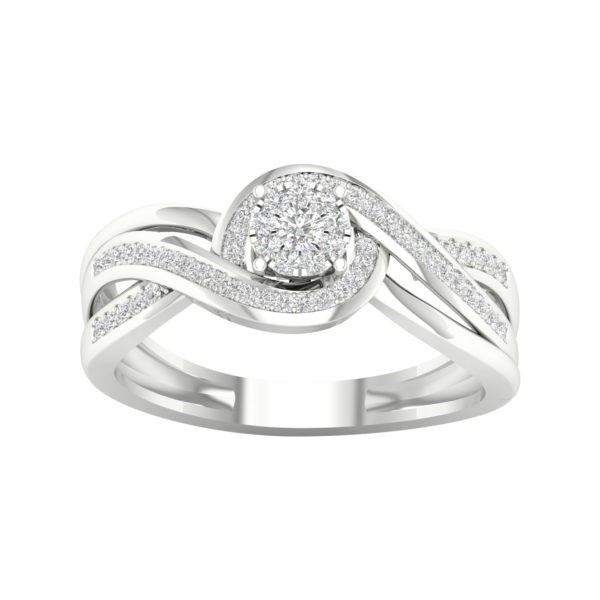 Gold ring with diamonds 0,25 ct. Code: 3hb