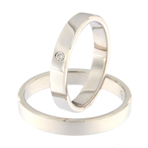Kullast abielusõrmus teemantiga Kood: rn0167-3,5-1k-v