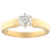 Золотое кольцо с бриллиантам 0,50 ct. Kood: 104am,110at