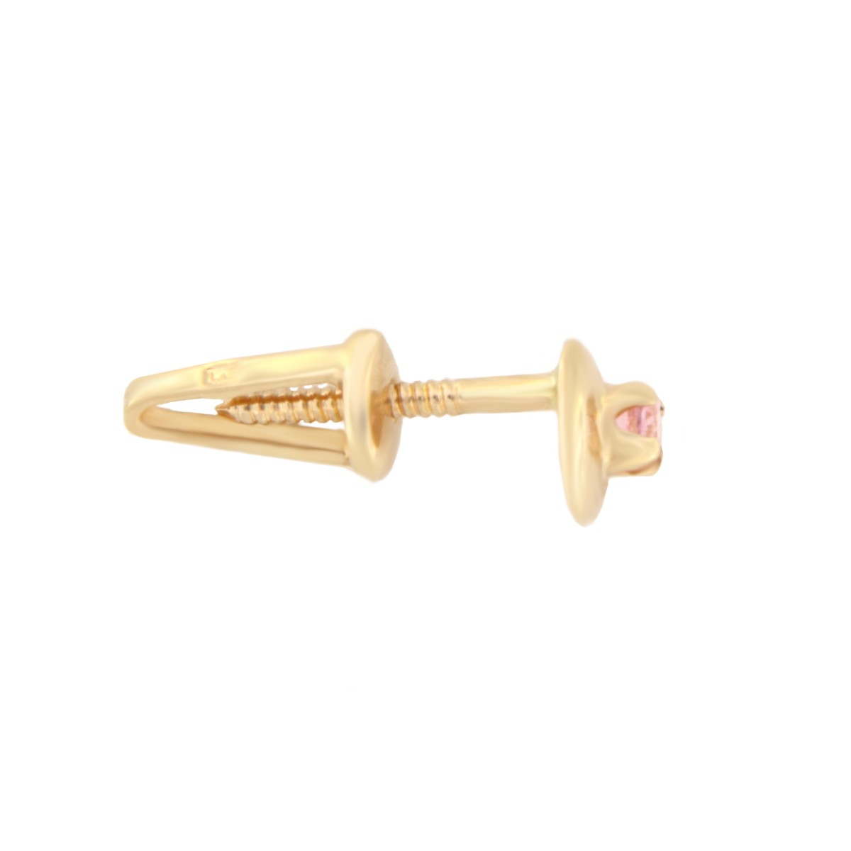 Kullast kõrvarõngad tsirkoonidega Kood: er0101-roosa
