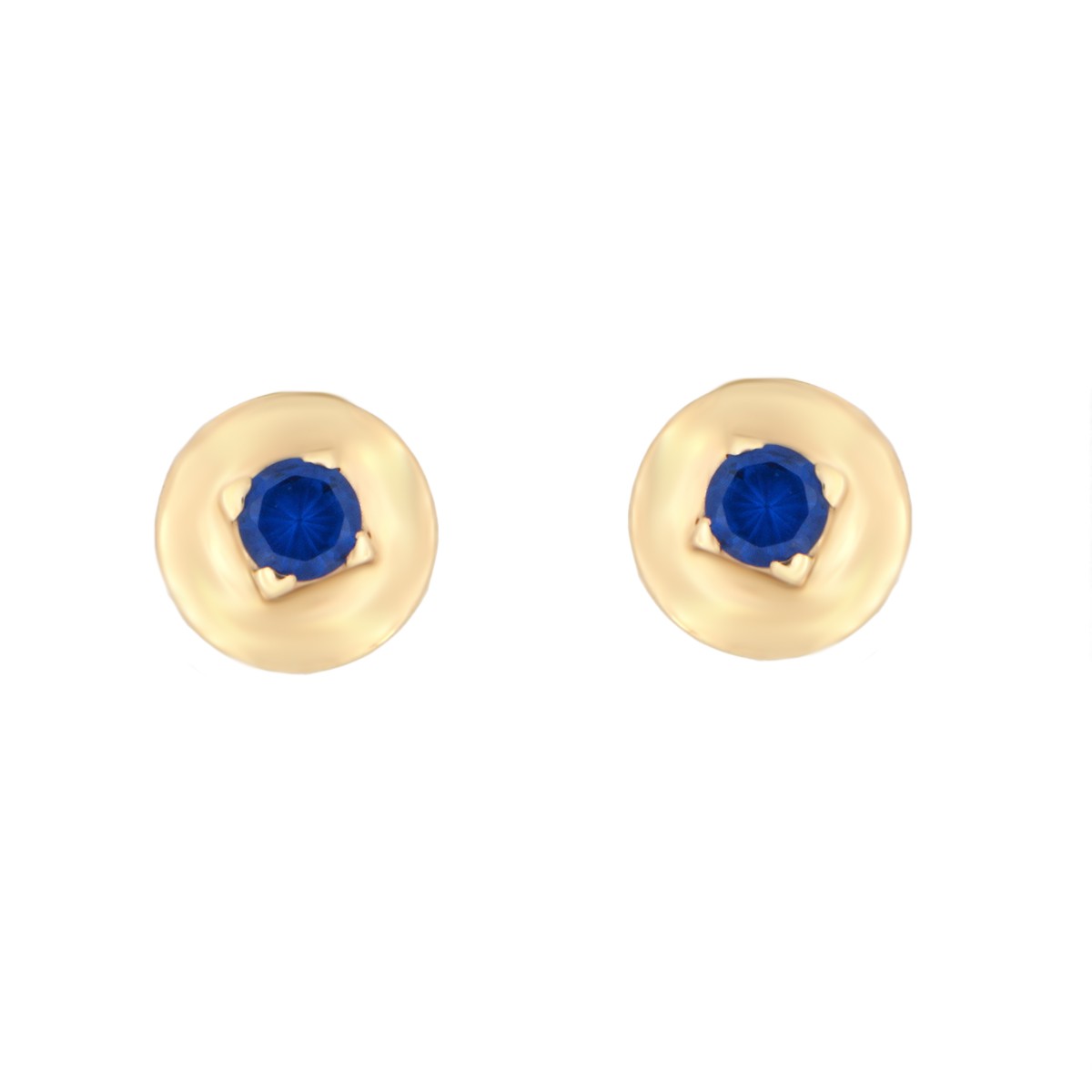 Kullast kõrvarõngad tsirkoonidega Kood: er0146-sinine