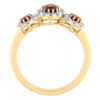 Gold ring with diamonds and rubies Code: 20m