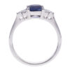 Gold ring with diamonds and sapphire Code: 22m