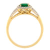 Kullast sõrmus teemantide ja smaragdiga Kood: 2m