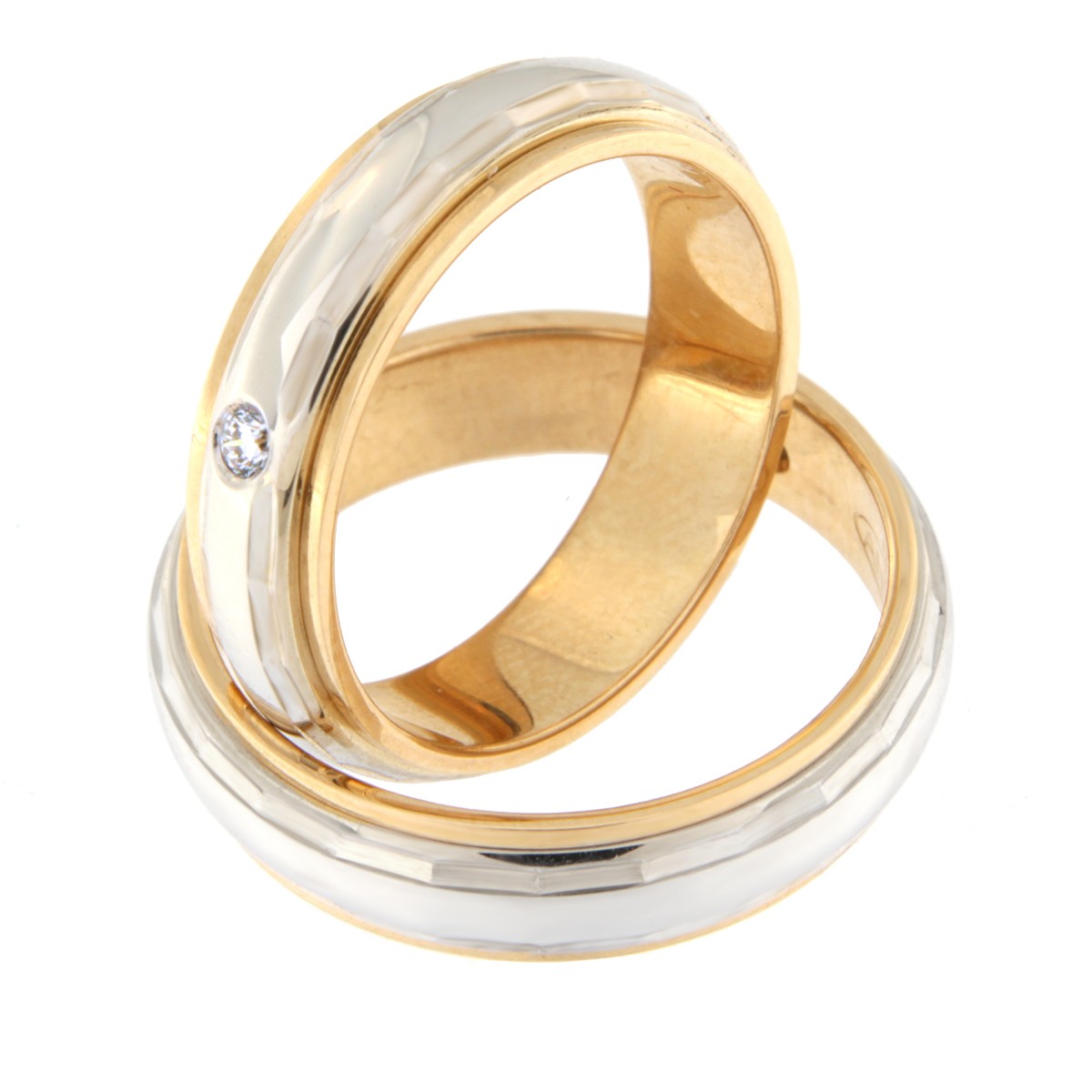 Kullast abielusõrmus teemantiga Kood: rn0112-5l-pvl-ak-1k