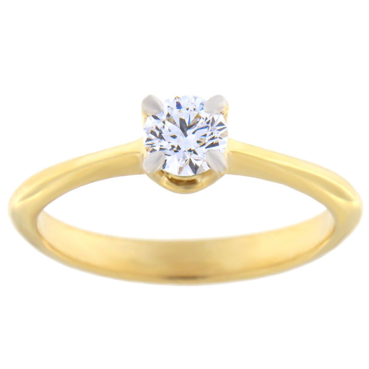 Золотое кольцо с бриллиантам 0,50 ct. Kood: 1a/e8009