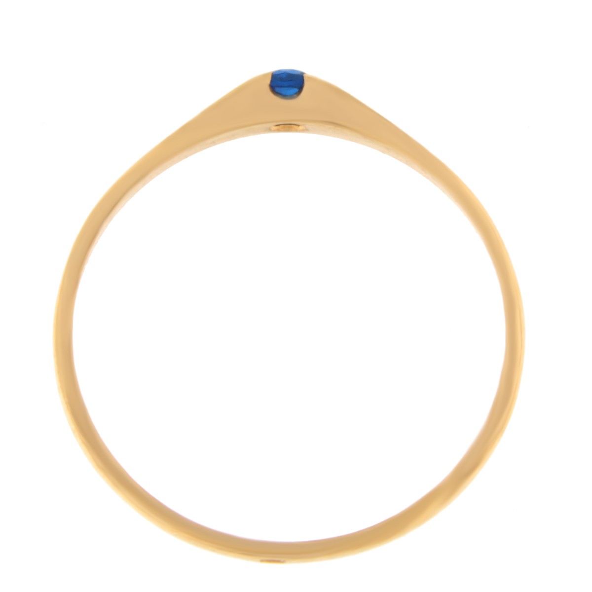 Kullast sõrmus tsirkooniga Kood: rn0122-sinine