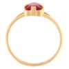 Kullast sõrmus tsirkoonidega Kood: rn0129-5*7-punane