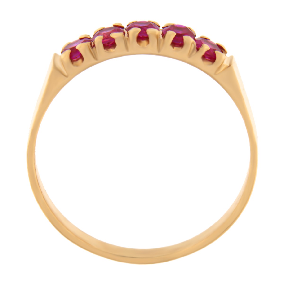 Kullast sõrmus tsirkoonidega Kood: rn0130-2,5-punane
