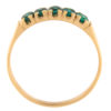 Kullast sõrmus tsirkoonidega Kood: rn0130-2,5-roheline