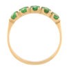 Kullast sõrmus tsirkoonidega Kood: rn0130-3-roheline