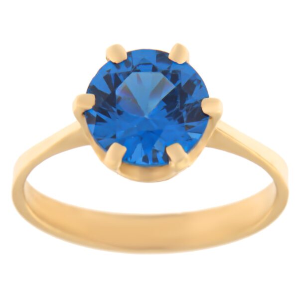 Kullast sõrmus tsirkooniga Kood: rn0153-sinine