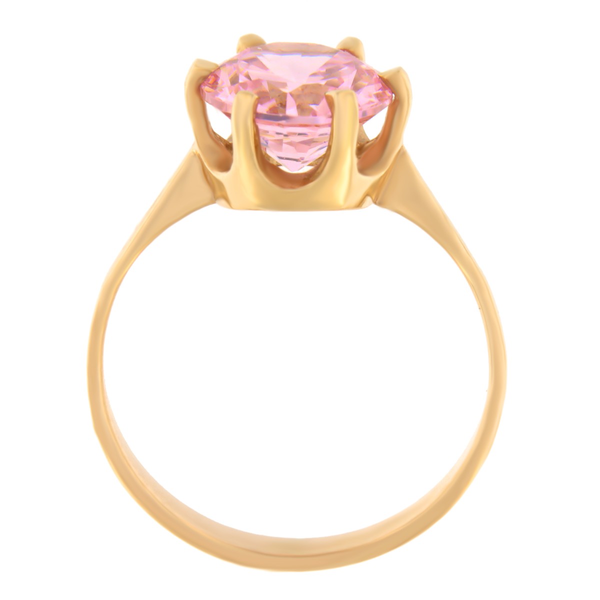 Kullast sõrmus tsirkooniga Kood: rn0153-roosa