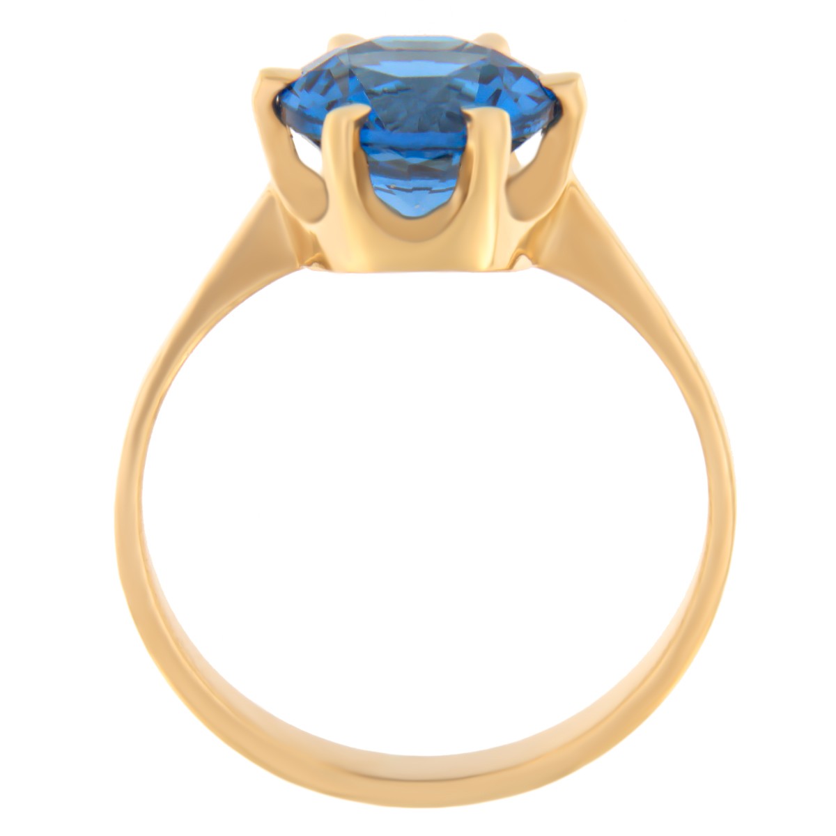Kullast sõrmus tsirkooniga Kood: rn0153-sinine