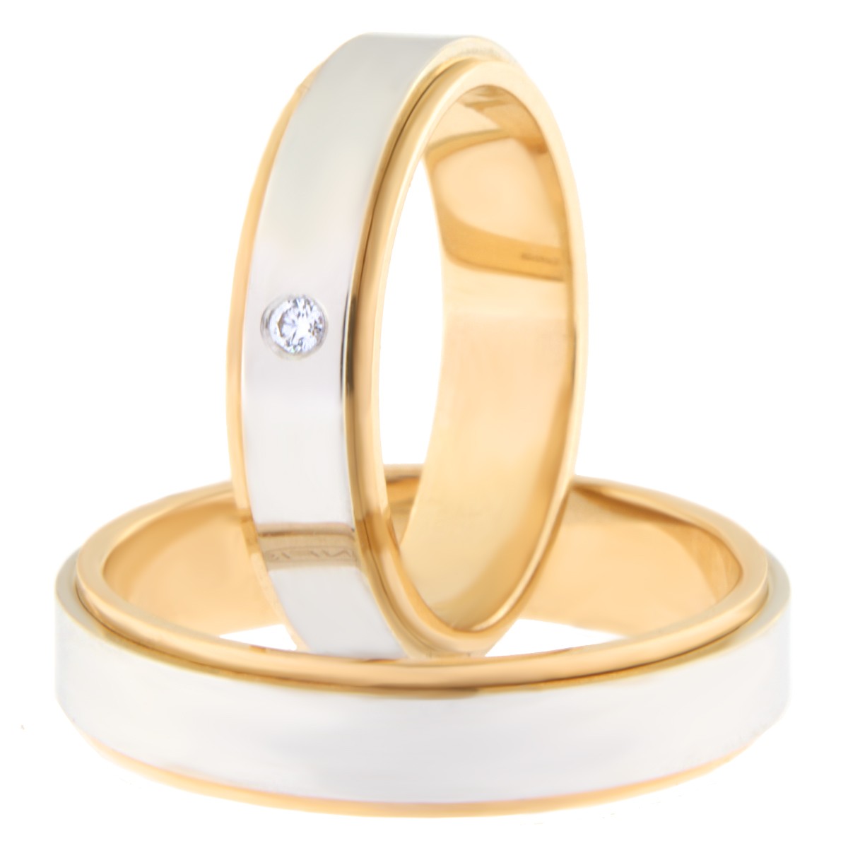 Kullast abielusõrmus teemantiga Kood: Rn0111-5-pvs-ak-1k-lõiketa