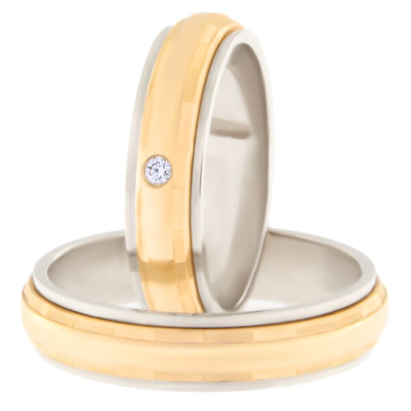Kullast abielusõrmus teemantiga Kood: Rn0112-5l-pkl-av-1k