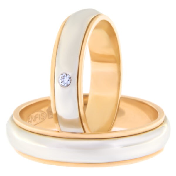 Kullast abielusõrmus teemantiga Kood: Rn0112-5l-pvs-ak-1k-lõiketa